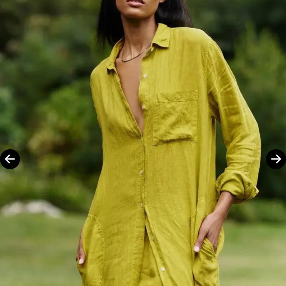 EUC Linen shirt dress by Velvet & Graham and Spencer size M